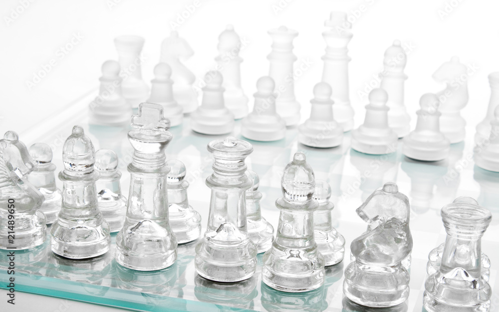 glass chess board game glass chess board game