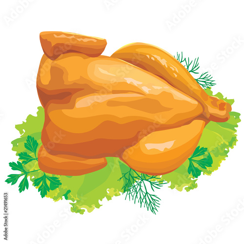 Roast chicken with herbs