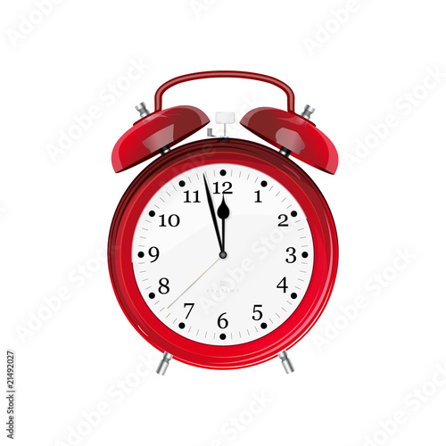 Red alarm clock