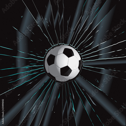 Broken Glass 2 Soccer Ball