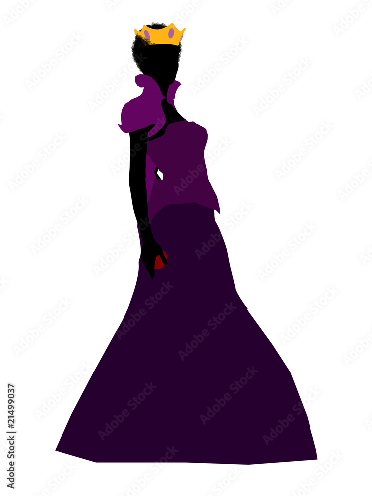 Evil Queen Silhouette Illustration Stock Illustration | Adobe Stock