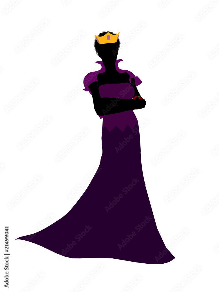 Evil Queen Silhouette Illustration Stock Illustration | Adobe Stock