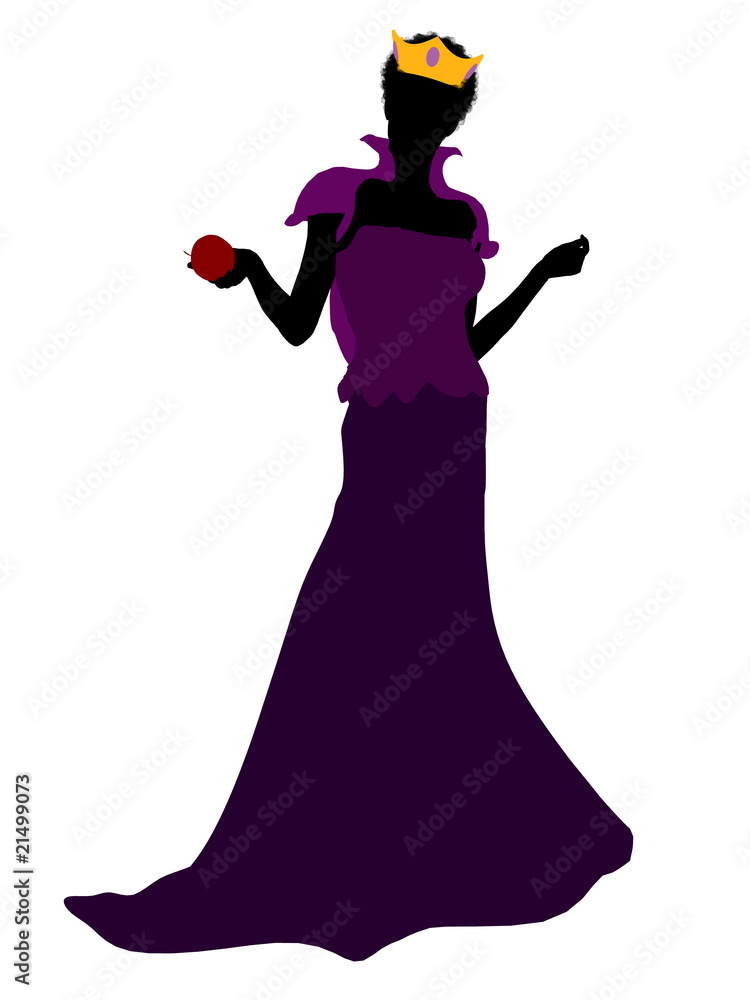 Evil Queen Silhouette Illustration Stock Illustration | Adobe Stock