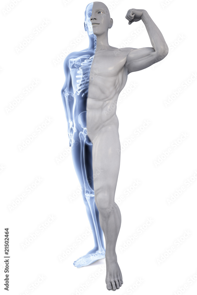 athlete under Xrays athlete under Xrays