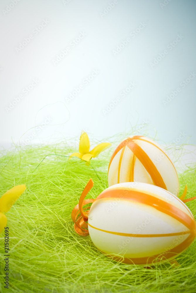 Fototapeta premium Easter eggs in grass