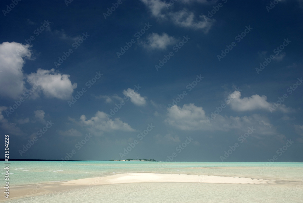 Sand bank at Maldives