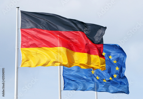 Flags of Germany and Europe #21504890