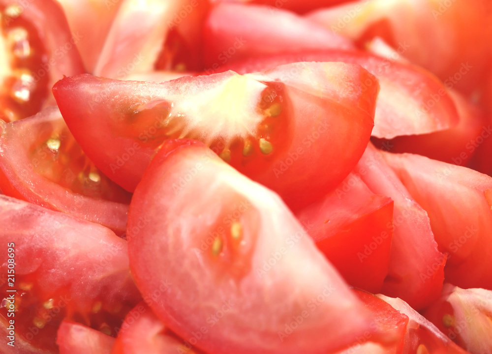 Fresh natural tomato slice background Fresh natural tomato slice background