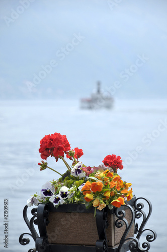 Steamer on Lake Como from Menaggio © davidyoung11111