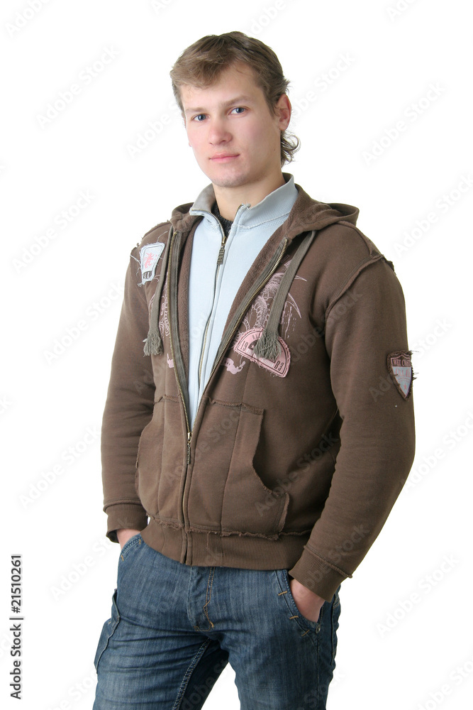 Fototapeta premium Portrait of a casual young man