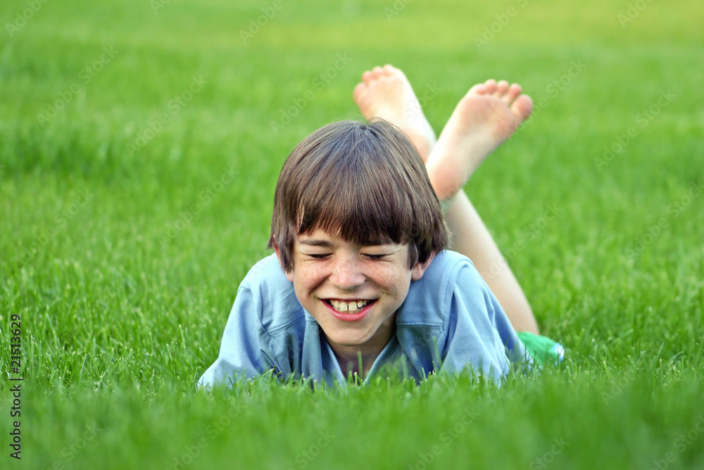 Fototapeta premium Boy Laughing
