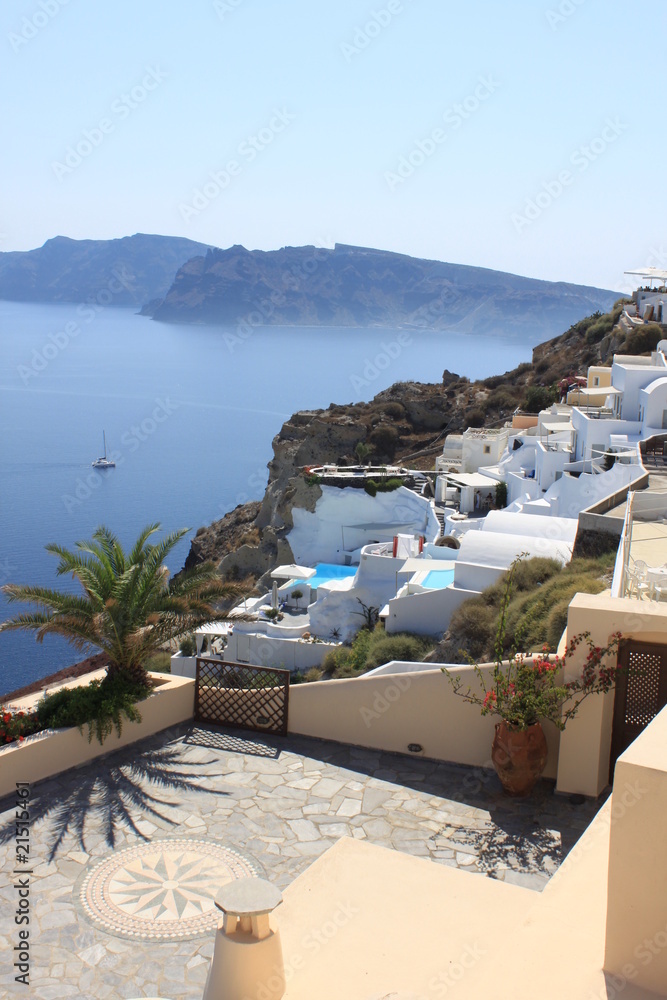 Fototapeta premium Wioska Oia w Santorini - Cyklady - Grecja