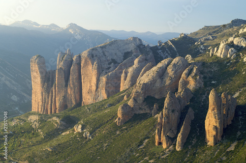 Obraz na plátně Riglos Mountains