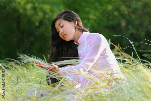 vietnamese girl in national suit