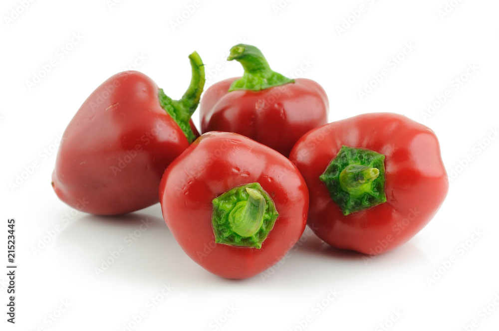 Red baby bell peppers