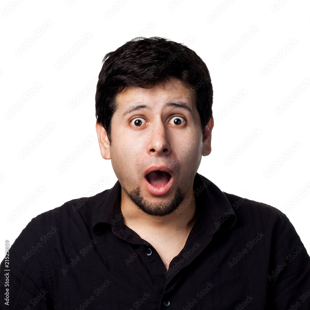 surprised young man surprised young man