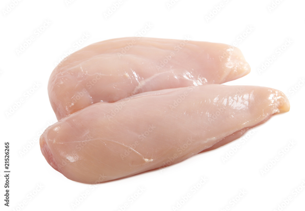 raw chicken fillets