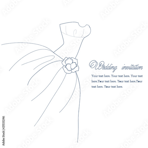 Wedding invitation or card