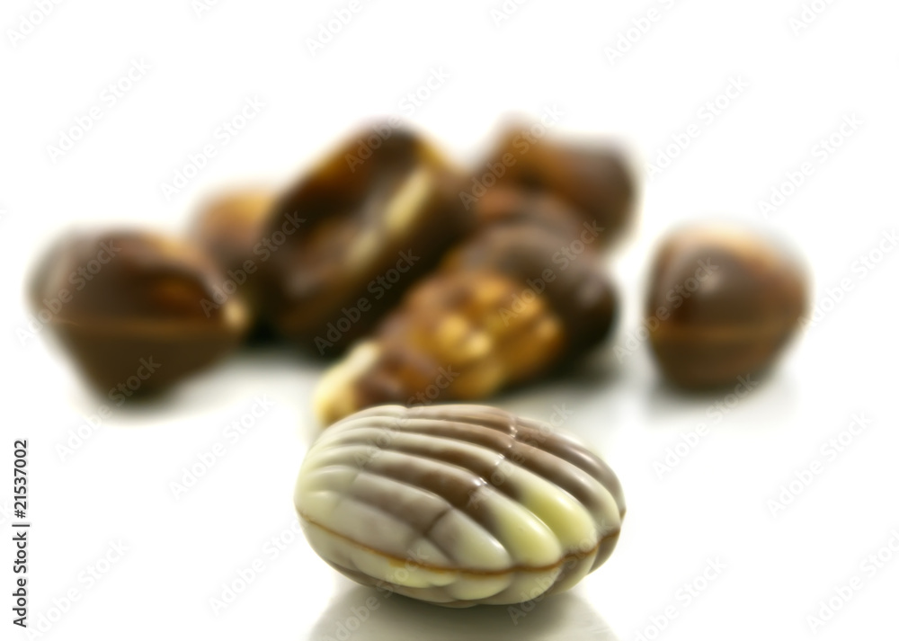 Chocolate seashells Chocolate seashells