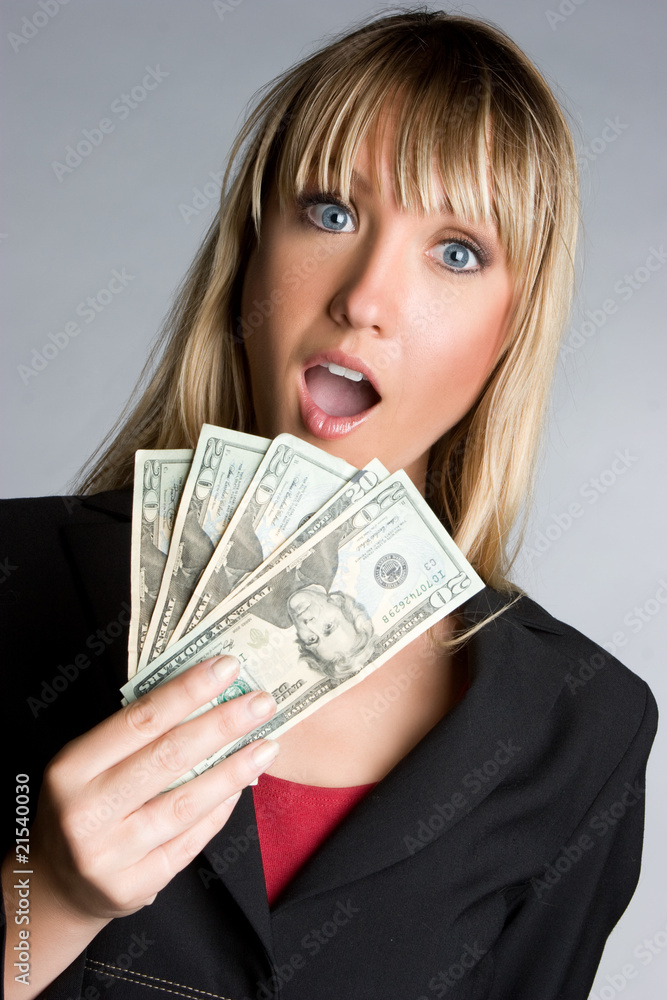 Shocked Money Woman Shocked Money Woman
