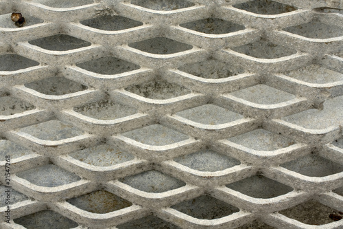 Close up on a grid; gray pattern