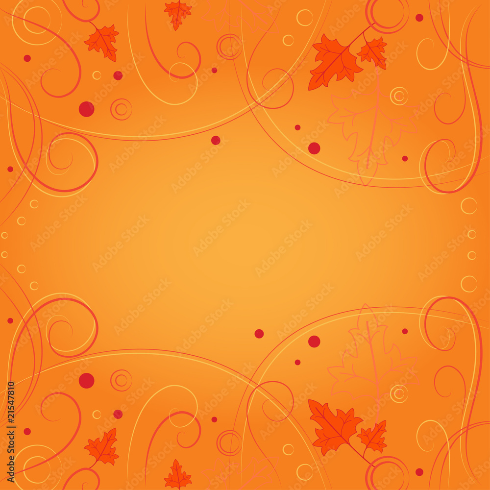 Orange vector background