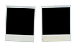 Blank photo frames isolated on white