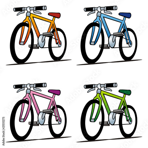 Bikes coloured