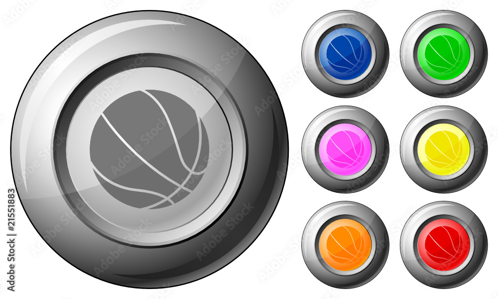Sphere button basketball Sphere button basketball