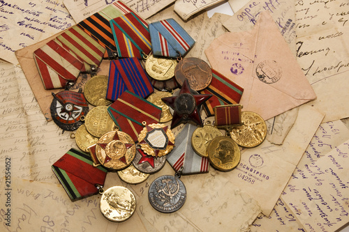 medals and letters