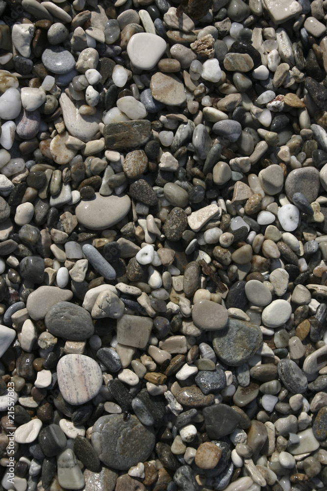 Pebble stones on beach Pebble stones on beach
