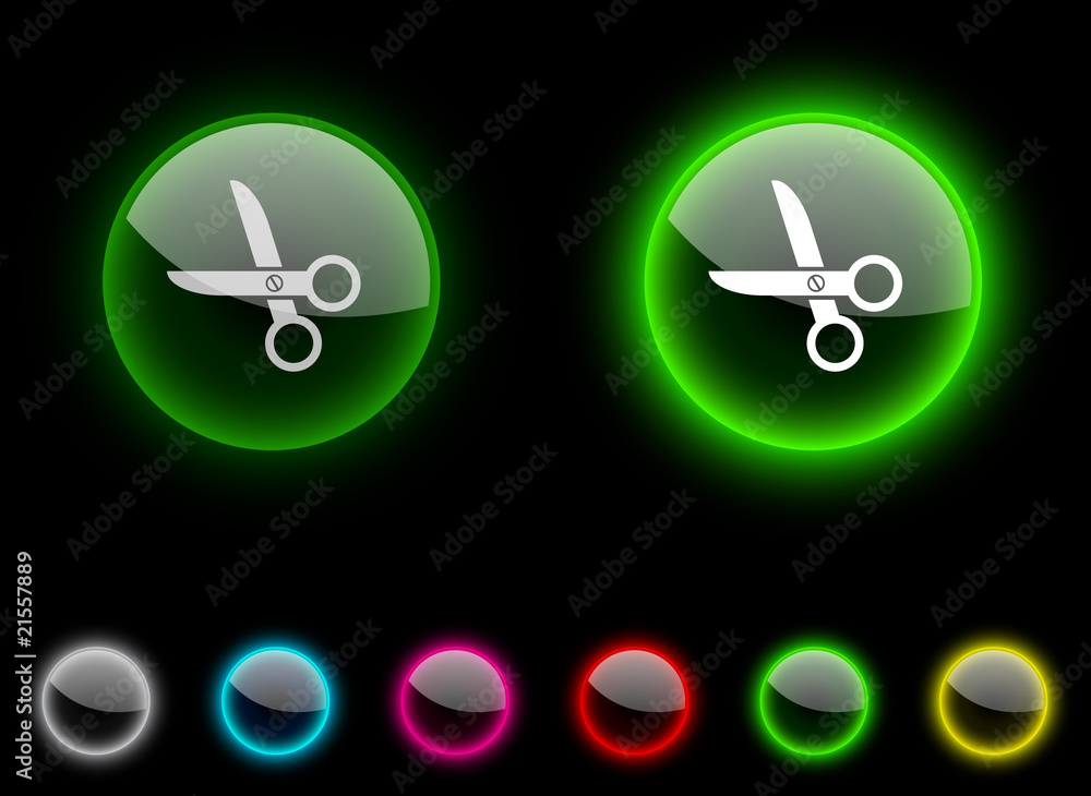 scissors button. scissors button.