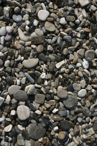 Pebble stones on beach