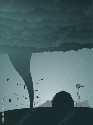 Tornado in the country