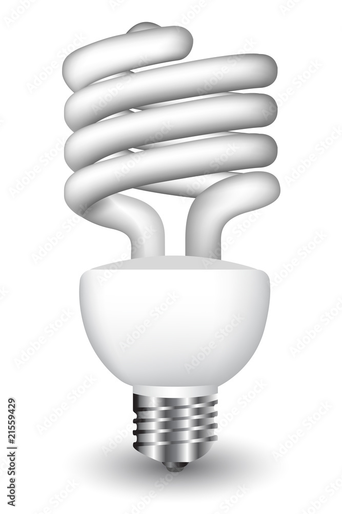 Energy efficient spiral light bulb Energy efficient spiral light bulb
