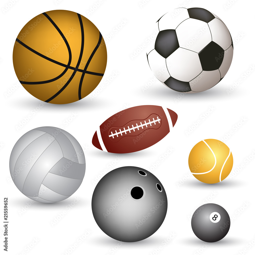 Set of vector balls Set of vector balls