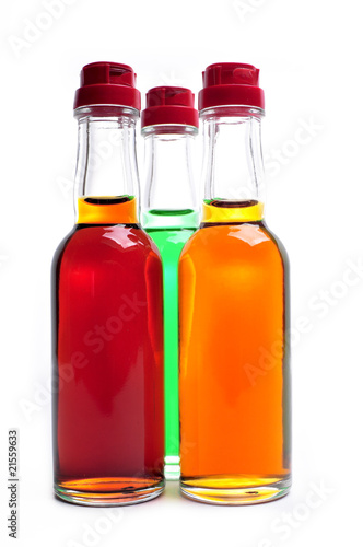 MiniBar bottles with alcohol