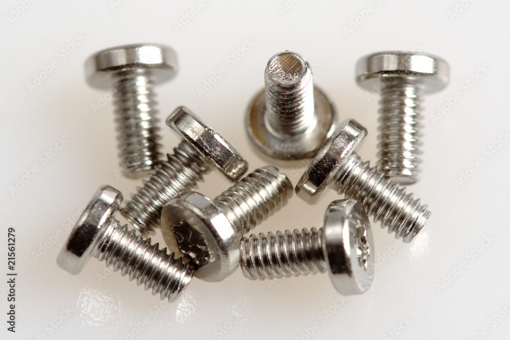 Macro of Torx Screws Macro of Torx Screws