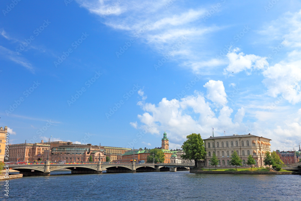 Cityscape of central Stockholm.