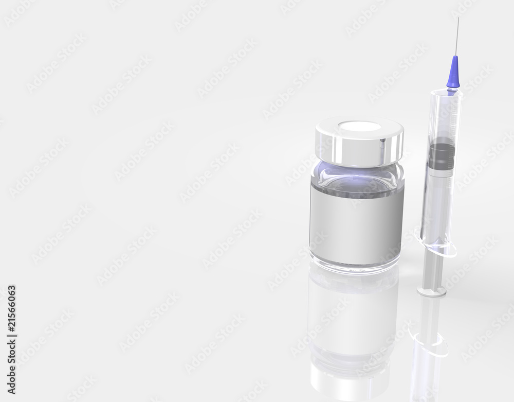 Injection syringe set Injection syringe set
