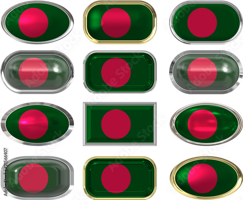 Free Download twelve buttons of the Flag of Bangladesh - GFXLoad