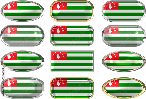 twelve buttons of the Flag of Abkhazia