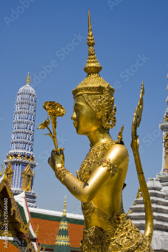 A kind of mythological soldier in Grand Palace in Bangkok