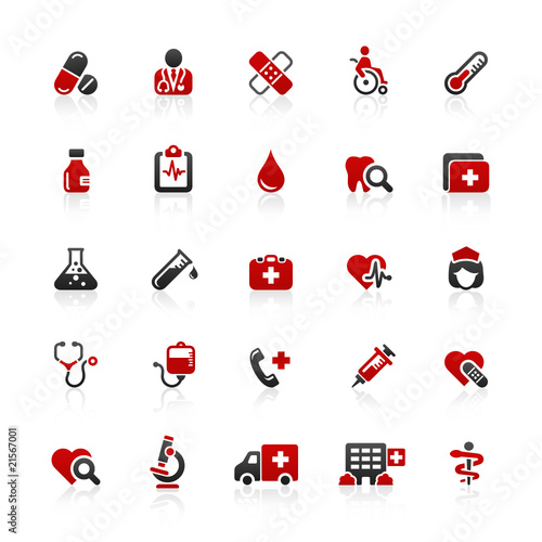Red & Black Website Icons