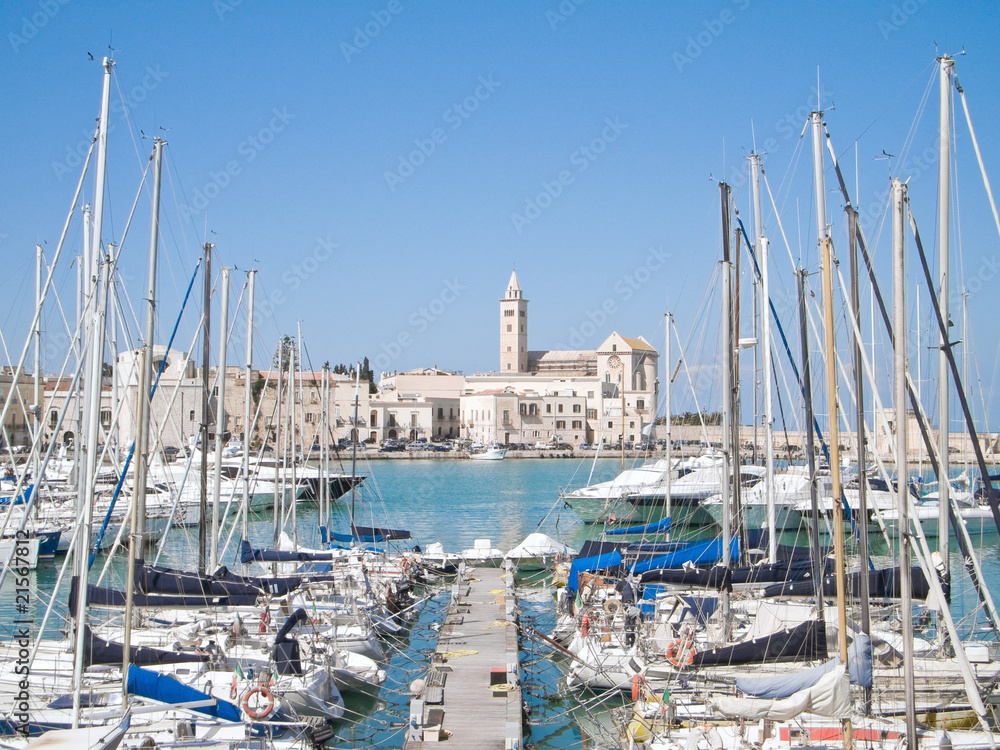 Touristic Port of Trani. Apulia.