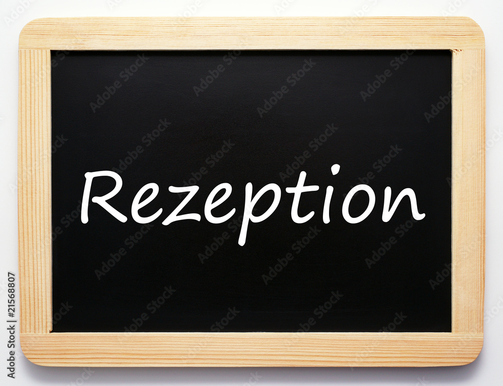Rezeption - Schild Rezeption - Schild