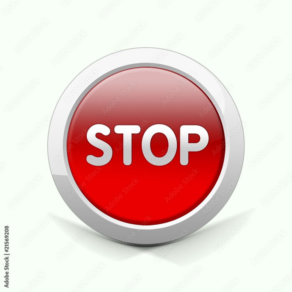 Stop-Button rund Stop-Button rund