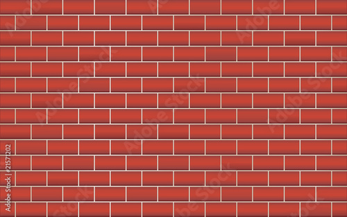 Red bricked wall background.