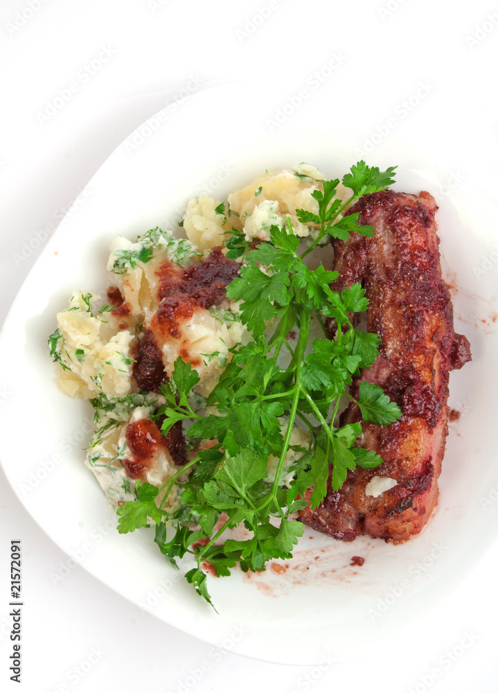 Pork ribs in cranberry sauce Pork ribs in cranberry sauce