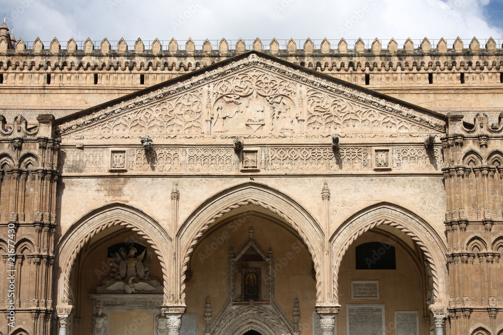 Palermo - portico of the cathedral